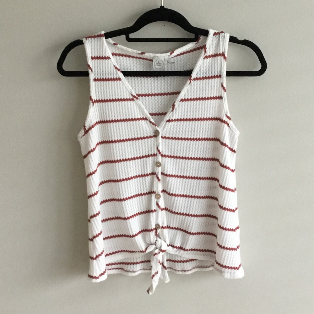 Striped Woven Tank Top